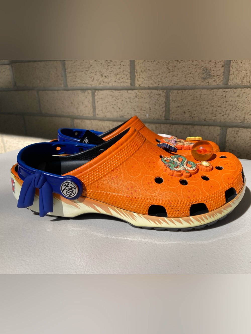 Crocs Dragon Ball Z Goku Orange Crocs with Jibbitz NWT Men's 8 Women's 10